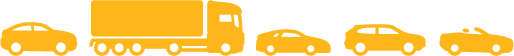 Cars and Trucks Icon Orange